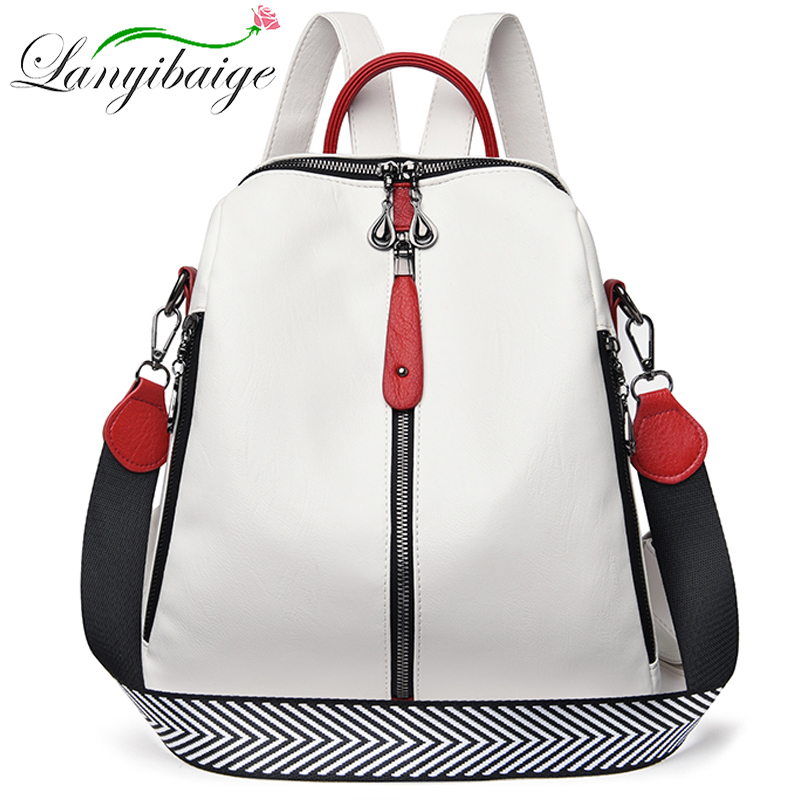 Women Bags Rack - Fashion Backpack Women Soft Leather Backpack