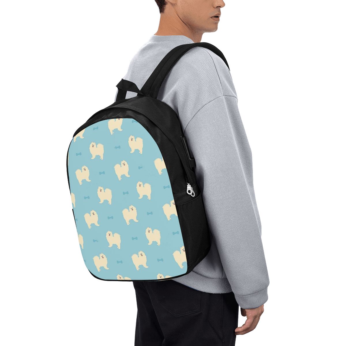 Women Bags For Women - Samoyed Dog Backpack Travel Notebook Bag