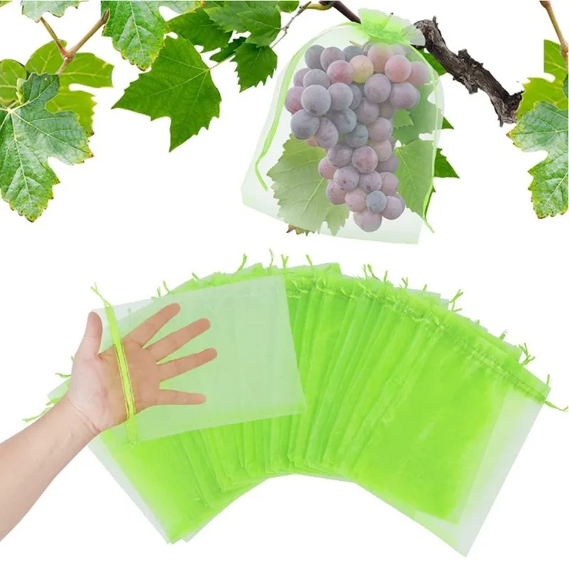 Mesh Net Bag - 50pcs 20x30cm Fruit Protection Bags Fruit