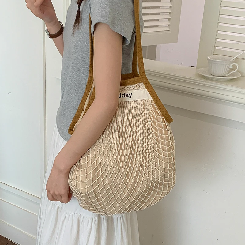 Large Capacity Mesh Tote Bag,  - đánh giá và giá Crochet Market Bag