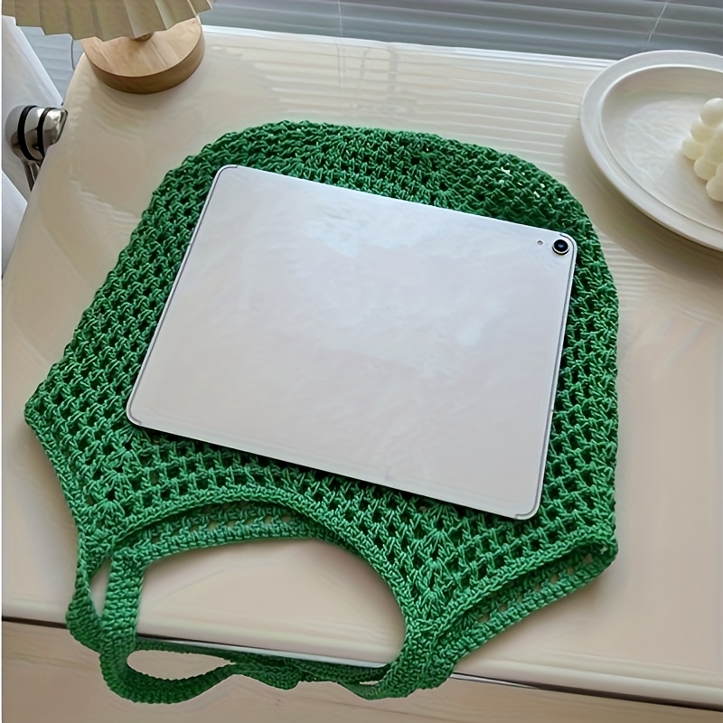 Crochet Mesh Tote Bag Hollow W - đánh giá và giá Crochet Market Bag