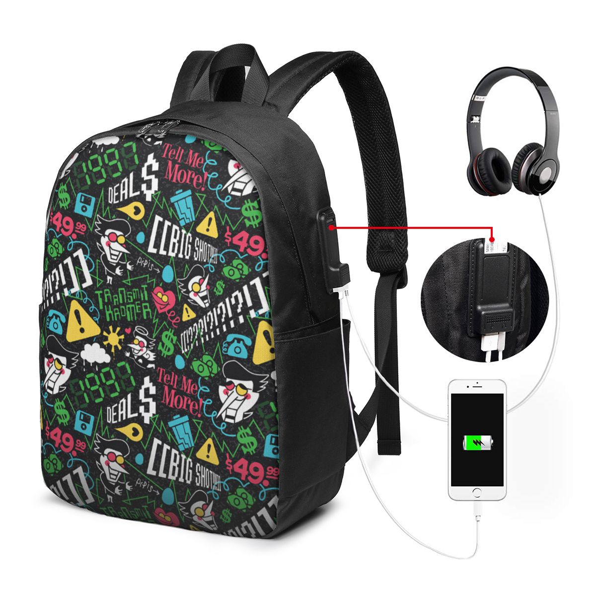 Deltarune SPAMTON G Backpack T - đánh giá và giá Women Bags For Women