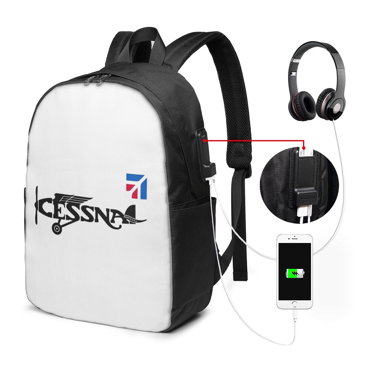Cessna Logo Backpack Travel No - đánh giá và giá Women Bags For Women
