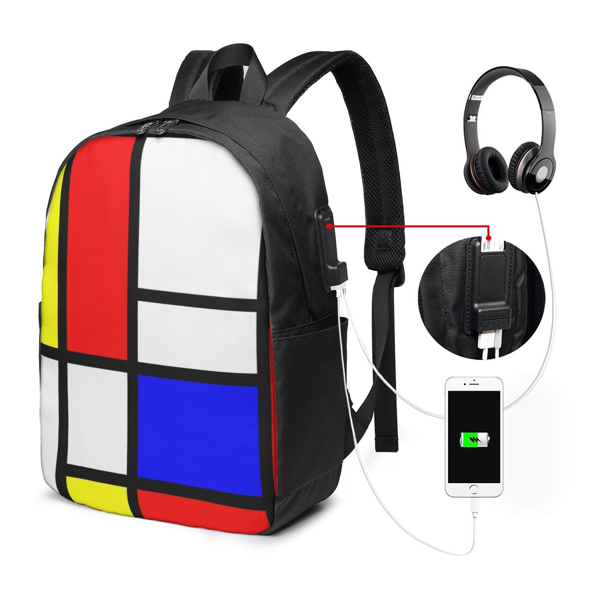 Piet Mondrian Composition  Bac - đánh giá và giá Women Bags For Women