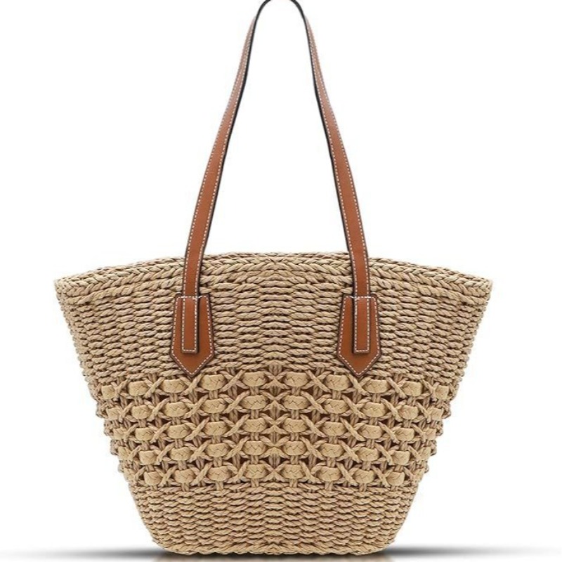 New Women's Straw Shoulder Bag - đánh giá và giá Crochet Market Bag