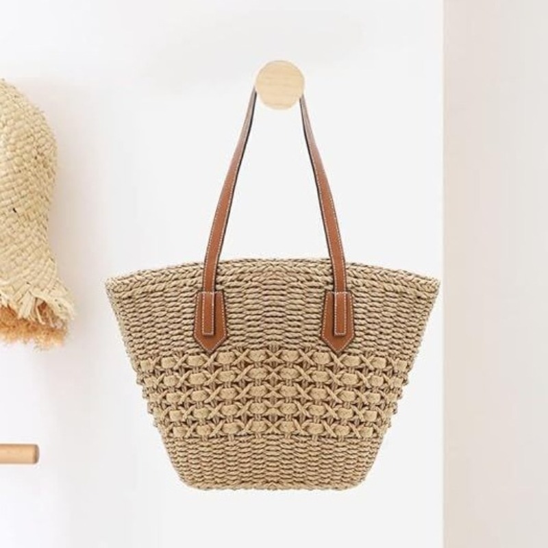 New Women's Straw Shoulder Bag - đánh giá và giá Crochet Market Bag