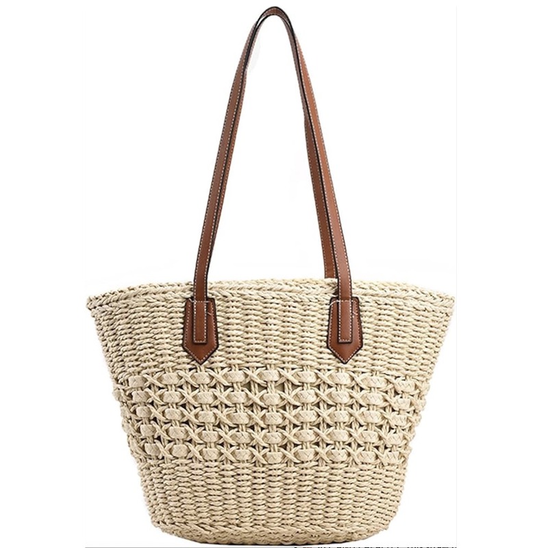 New Women's Straw Shoulder Bag - đánh giá và giá Crochet Market Bag