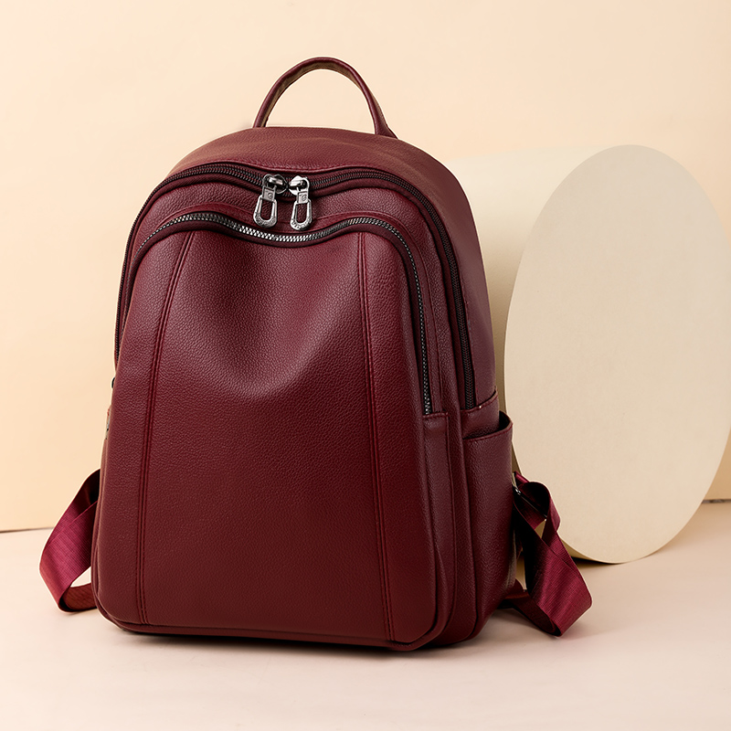 High Quality Leather Backpack  - đánh giá và giá Women Bags Medium Size