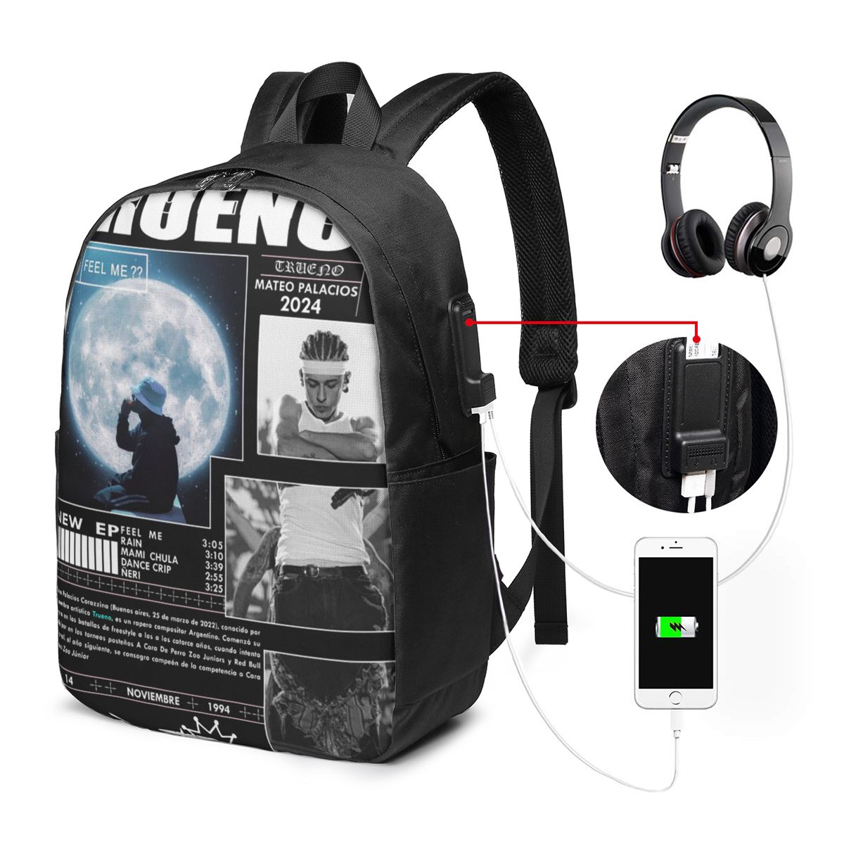Funny Trueno Hip Hop Rapper Ba - đánh giá và giá Women Bags For Women