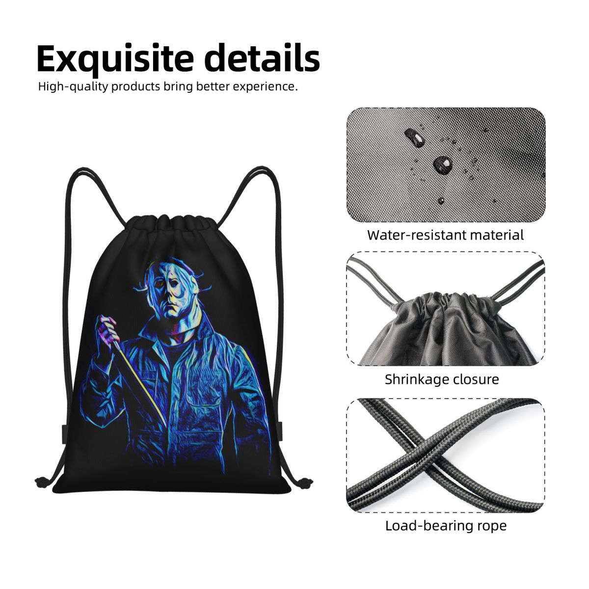 Custom Michael Myers Drawstrin - đánh giá và giá Women Bags Myer