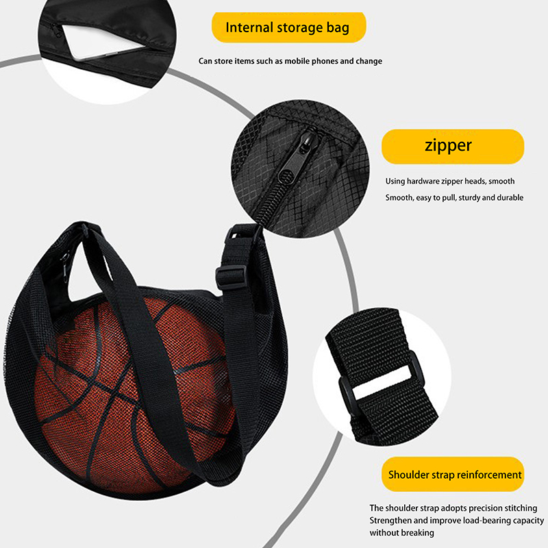 1PCS Single Ball Bag With Zipp - đánh giá và giá Mesh Net Bag