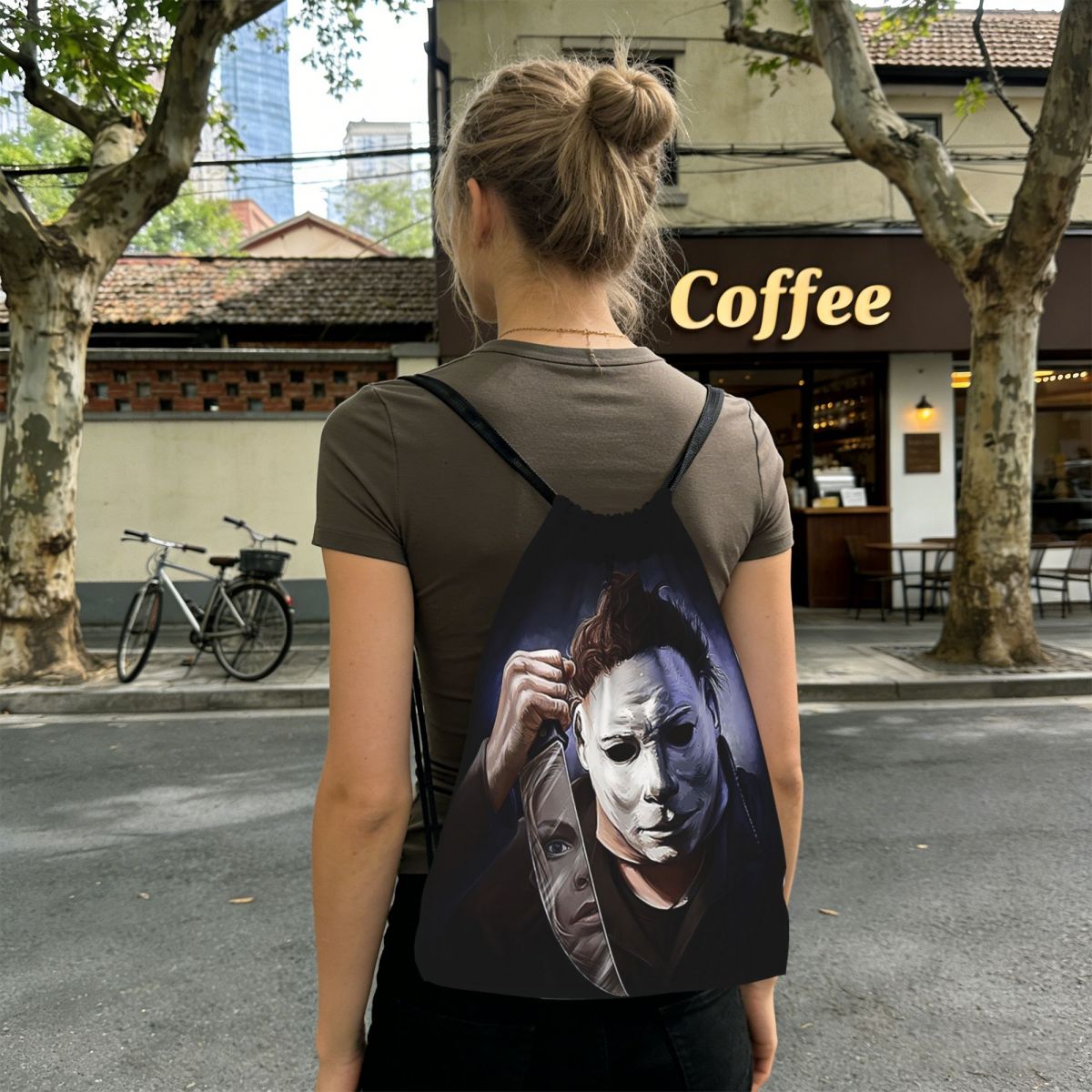 Michael Myers Drawstring Backp - đánh giá và giá Women Bags Myer