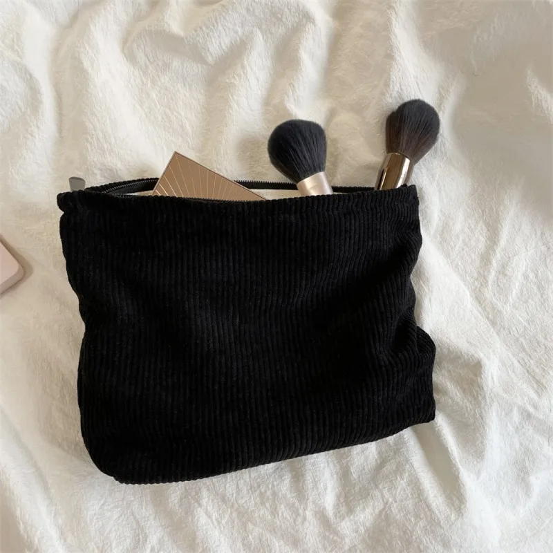 Corduroy Travel Cosmetic Bag P - đánh giá và giá Women Bags Medium Size
