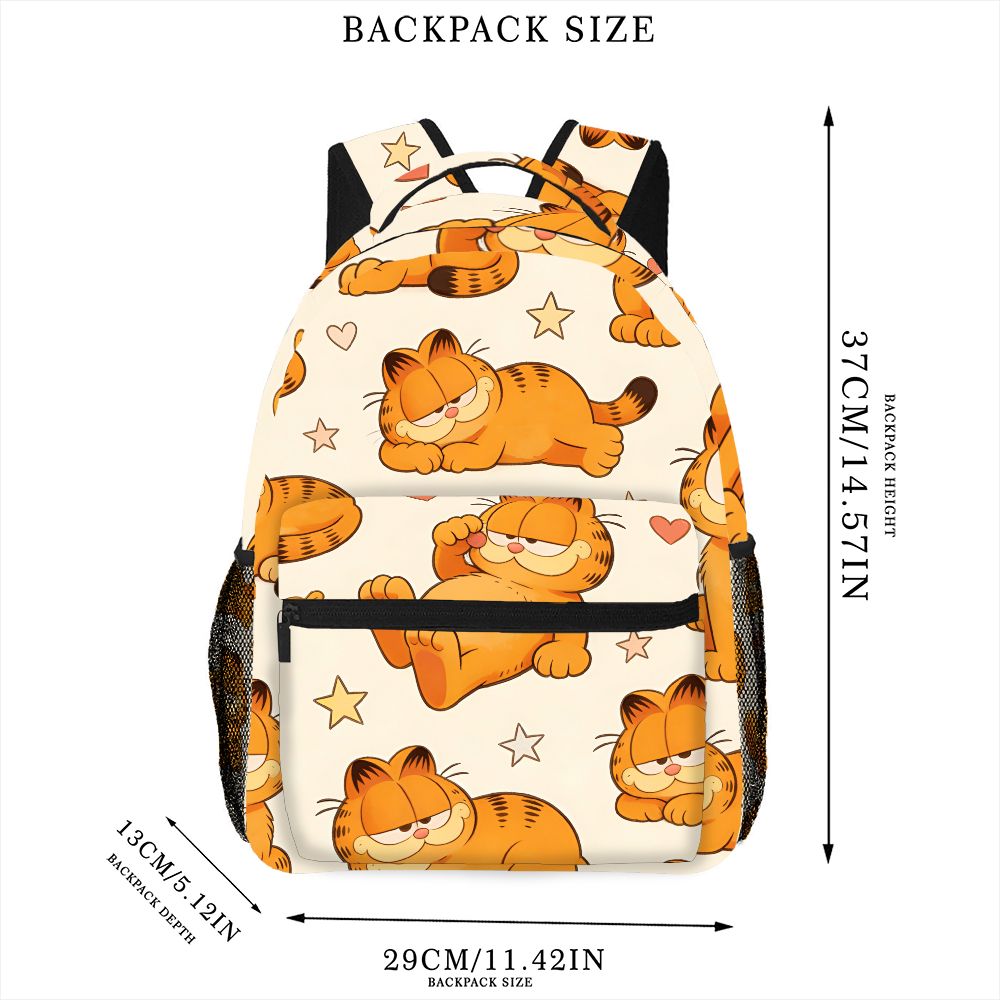 Funny Lazy Garfield Backpack S - đánh giá và giá Mesh Net Bag