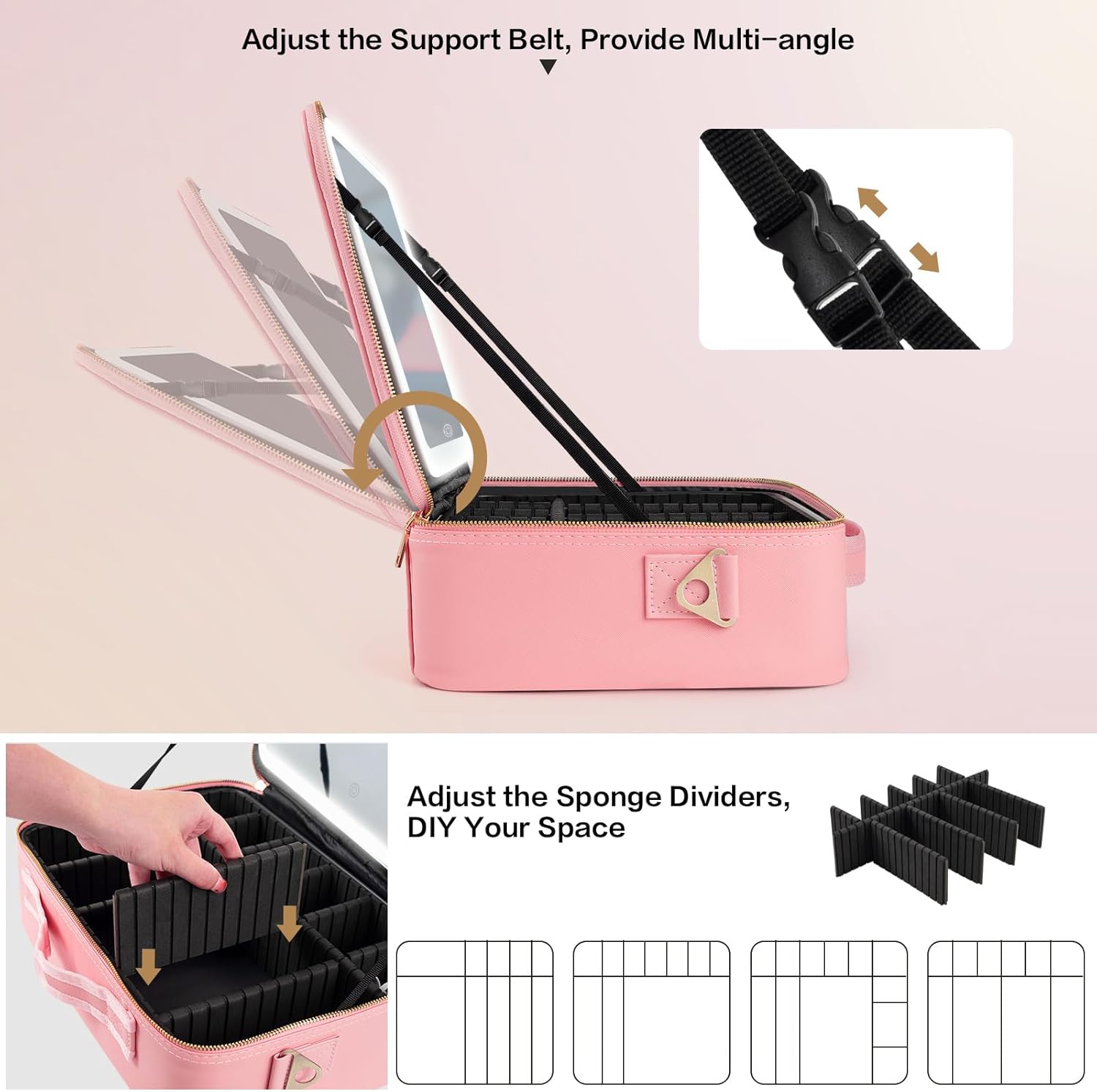 Large Capacity Makeup Bag 15'' - đánh giá và giá Women Bags Medium Size